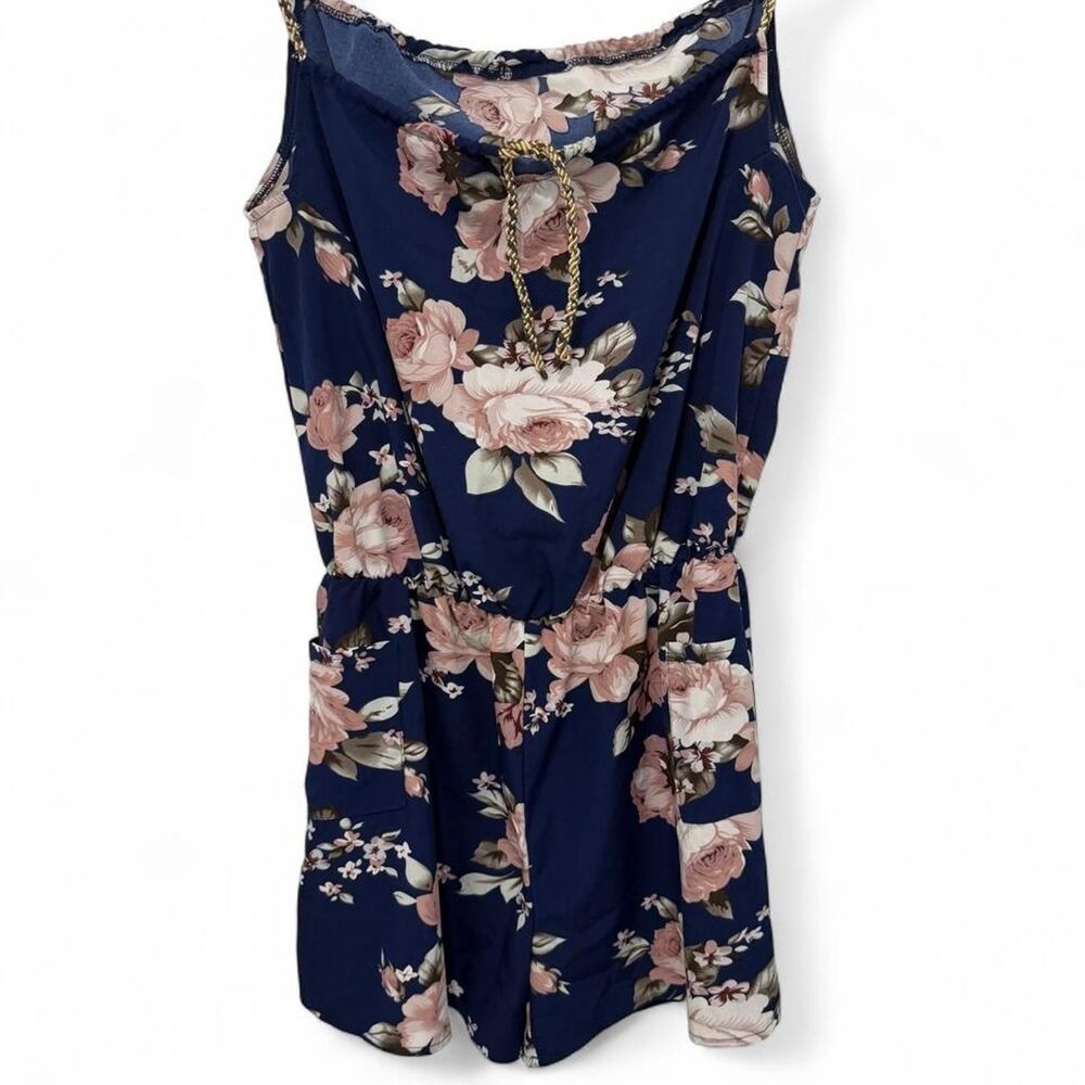Shein Women's Blue and Navy Jumpsuit